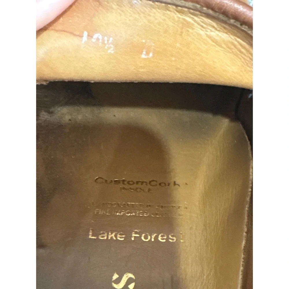 Allen Edmonds Lake Forest Tan Leather Penny Loafers Mens Dress Shoes 10337 8D
